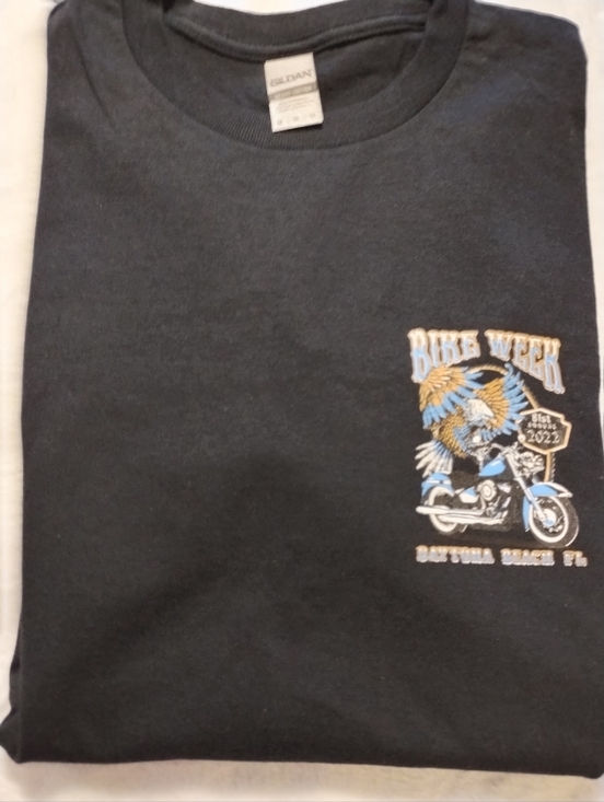 Gildan Other - Gildan Men’s Black Short Sleeve 'Bike Week' Motorcycle Graphic Tee